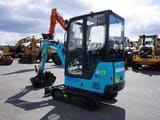 2023 Airman AX19-7 mini excavator, rear three-quarter view