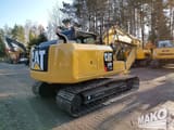 2015 Caterpillar 313FLGC crawler excavator, rear three-quarter view