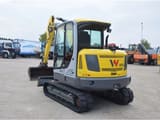 2018 Wacker Neuson ET65 mini excavator, rear three-quarter view