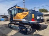 2022 Hyundai 210LC-9 crawler excavator, rear three-quarter view