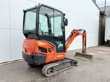 2019 Kubota KX016-4 mini excavator, rear three-quarter view