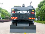 2026 Hyundai HW155 wheel excavator, rear view