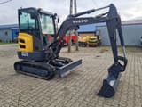 2018 Volvo EC27D mini excavator, side view