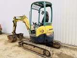 2012 Yanmar VIO25-4 mini excavator, rear three-quarter view