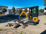 Kubota BK1250KSR mini excavator with accessory package, side view