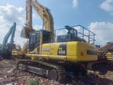 2023 Komatsu PC450-8 crawler excavator, rear three-quarter view