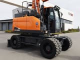 2020 Doosan DX165W-5 wheel excavator, side profile view