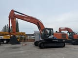 Hitachi Zaxis 350H crawler excavator, side view