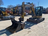 2023 Caterpillar 305C mini excavator, front three-quarter view