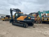 2024 Hyundai R225LC-9T crawler excavator, rear three-quarter view