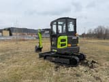 2025 Zaox ZA38A mini excavator, rear three-quarter view