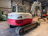 2017 Takeuchi TB290 mini excavator, rear three-quarter view