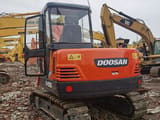 Doosan DH55 crawler excavator, rear view