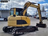 2008 Caterpillar 308C mini excavator, rear three-quarter view