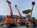 2020 Doosan DX140LCR-5 crawler excavator, front three-quarter view
