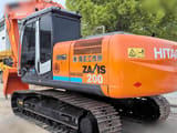 2013 Hitachi Zaxis 200 crawler excavator, rear three-quarter view