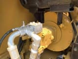 2020 Caterpillar 308E2 crawler excavator engine compartment detail