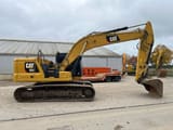 2018 Caterpillar 323 crawler excavator, side view