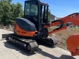 Hitachi ZAXIS 50U mini excavator, side view