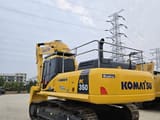 2023 Komatsu PC350-7 crawler excavator, rear three-quarter view