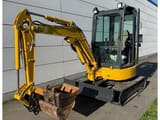 2017 Komatsu PC26MR-3 mini excavator, side view