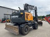 2023 Hyundai HW170ACR wheel excavator, rear three-quarter view