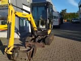 2015 Yanmar SV18 mini excavator, front three-quarter view