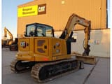2023 Caterpillar 308 crawler excavator, rear three-quarter view
