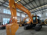 Hyundai R220LC-9S crawler excavator, front three-quarter view