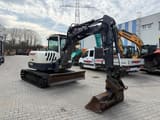 2014 Terex TC75 crawler excavator, front three-quarter view