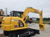 2022 Komatsu PC70-8 mini excavator, rear three-quarter view
