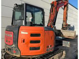 2013 Hitachi Zaxis 65US mini excavator, rear three-quarter view