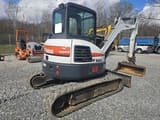 2017 Bobcat E50 mini excavator, rear three-quarter view