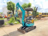 2024 Kubota U17 mini excavator, front three-quarter view