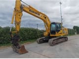 2017 Komatsu HB215LC-2 crawler excavator, side view