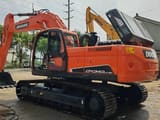 2024 Doosan DX340LC-9C crawler excavator, rear three-quarter view