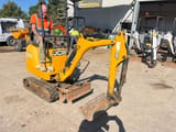 2014 JCB 080 mini excavator, side view