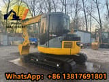 2024 Komatsu PC78US mini excavator, rear three-quarter view