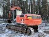 2007 Hitachi Zaxis 210LC crawler excavator, rear three-quarter view