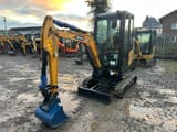 2024 Sany SY18C mini excavator, front three-quarter view