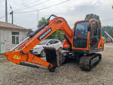 2022 Doosan DX75-9C mini excavator, side view