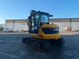 2022 JCB 86C-2 mini excavator rear three-quarter view