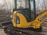 2022 Komatsu PC35MR mini excavator, side profile view
