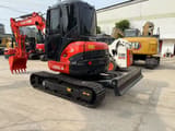 2019 Kubota U55-4 mini excavator, front three-quarter view
