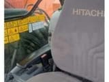 2019 Hitachi ZX225USLC-6 crawler excavator interior cab view