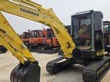 2022 Yanmar VIO55 mini excavator, front three-quarter view