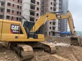 2023 Caterpillar 320GC crawler excavator, side profile view