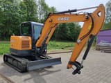 2022 CASE CX60C mini excavator, side view