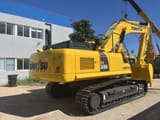 2023 Komatsu PC350 crawler excavator, rear three-quarter view