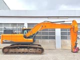 2021 Doosan DX235 LC-7 crawler excavator, side profile view